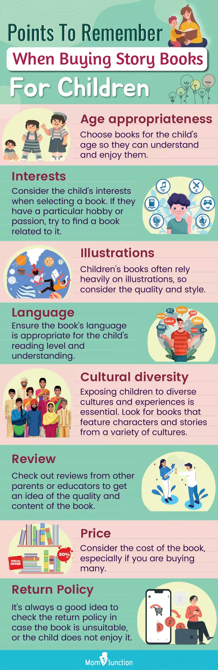 Points To Remember When Buying Story Books For Children (infographic)