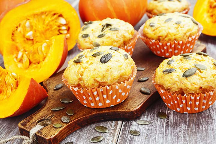 Pumpkin muffins finger foods for kids