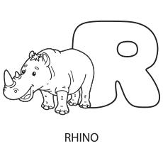 Alphabet R Coloring Pages