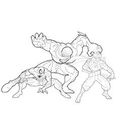 spiderman venom coloring pages