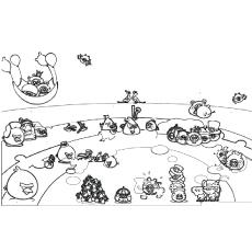 angry birds pig coloring page