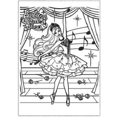 Barbie And Her Pink Shoes Coloring Page
