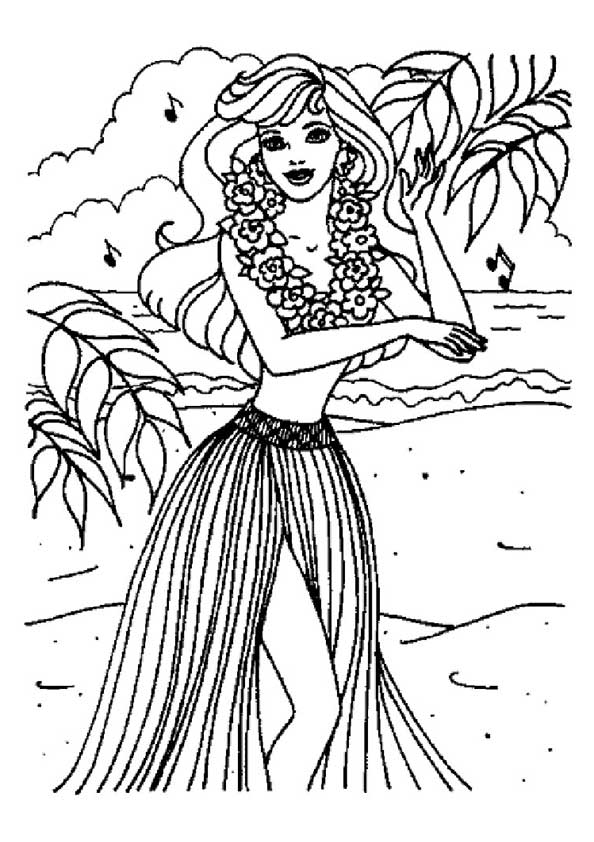 The-Barbie-on-a-Hawaiian-Holiday-color-page