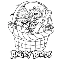 Basket Full of Angry Birds Coloring Pages to Print_image