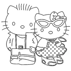 Hello Kitty Best Friends Forever Coloring Pages_image