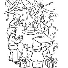 Birthday Party Coloring Page