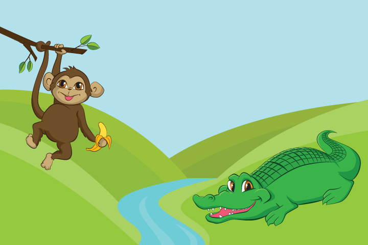 the monkey and the crocodile story in hindi