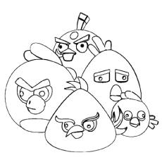 Cute Angry Birds Coloring Pages - Coloring Pages