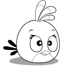 Cute Looking Angry Bird Coloring pages_image