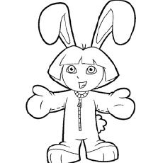 Dore Dressed As Bunny coloring page