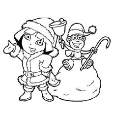 41 Top Dora Christmas Coloring Pages Images & Pictures In HD