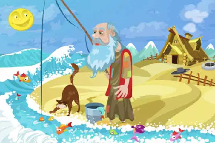 The Fisherman And The Little Fish: Animal short stories for kids