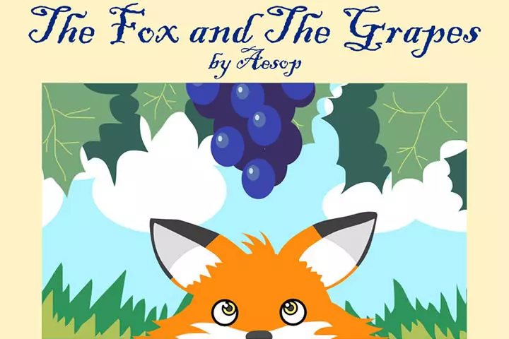 The Fox And The Grapes: Animal short stories for kids