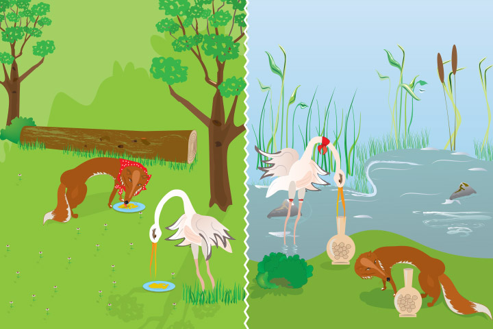 The Fox And The Stork Animal Story For Kids