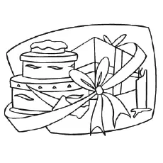 Happy Birthday Gifts Galore coloring page