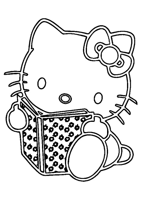 The-Hello-Kitty-Reading-color