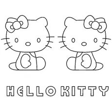Kitty White And Mimmy Coloring Pages_image