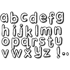 Small Alphabet Coloring Pages