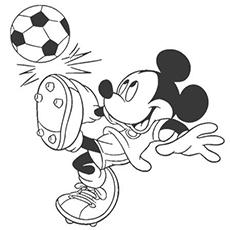 Mickey Mouse Baseball Coloring Pages