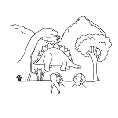 The Natural History Museum In Dinosaur coloring pages