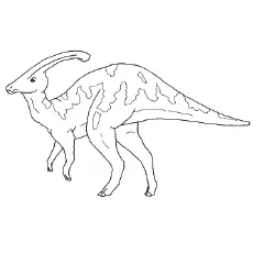 Parasaurolophus dinosaur coloring pages