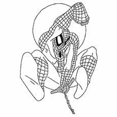 coloring pages spiderman logo template