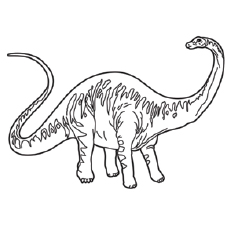 Pinkish dinosaur coloring pages