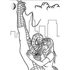 spider woman coloring pages