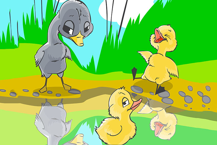 The Ugly Duckling: Animal short stories for kids