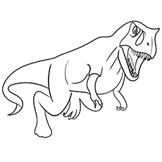 Theropod Dinosaur Coloring Printable Sheet