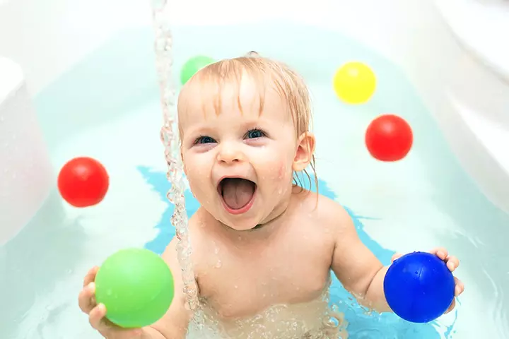 Water toys fun activities for 7 month old baby