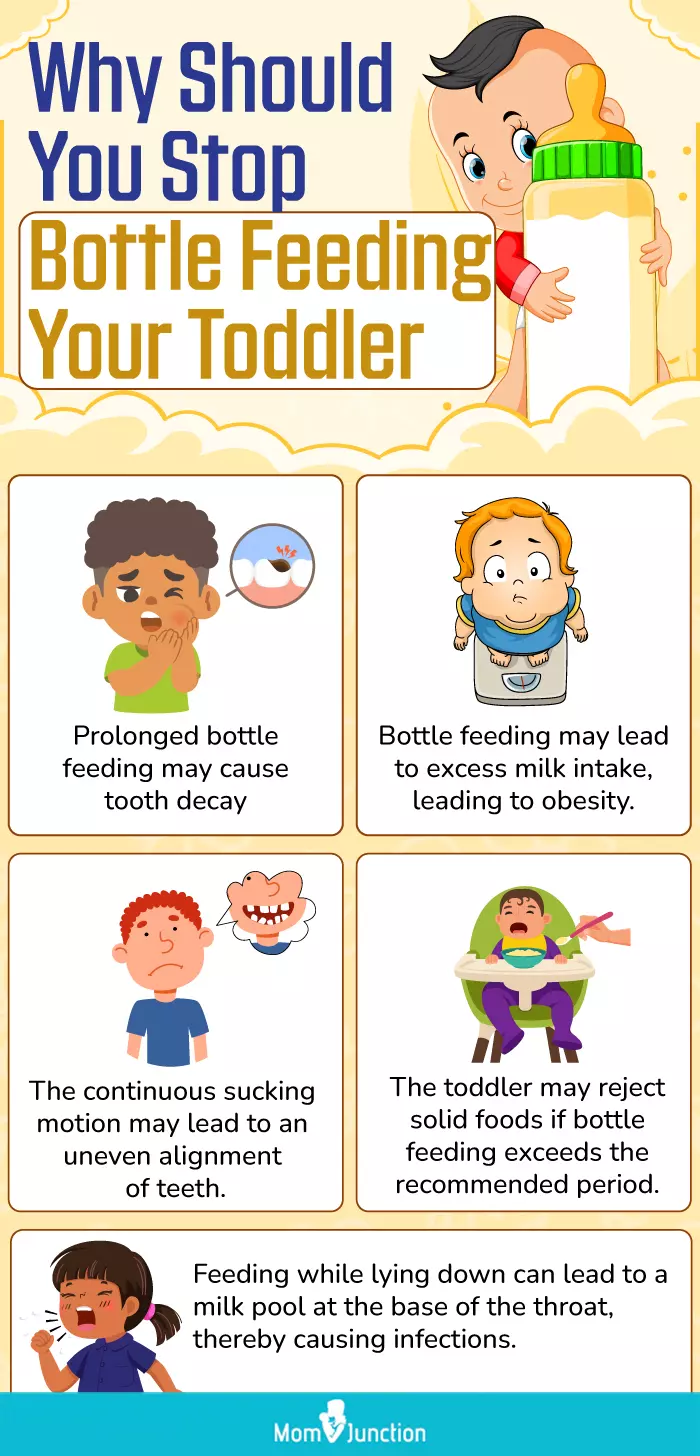 why should you stop bottle feeding your toddler (infographic)