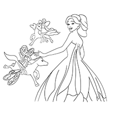 Barbie Mariposa Coloring Page