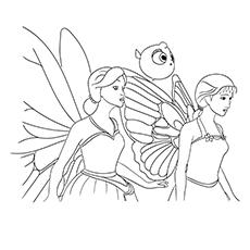 barbie 12 dancing princesses coloring pages