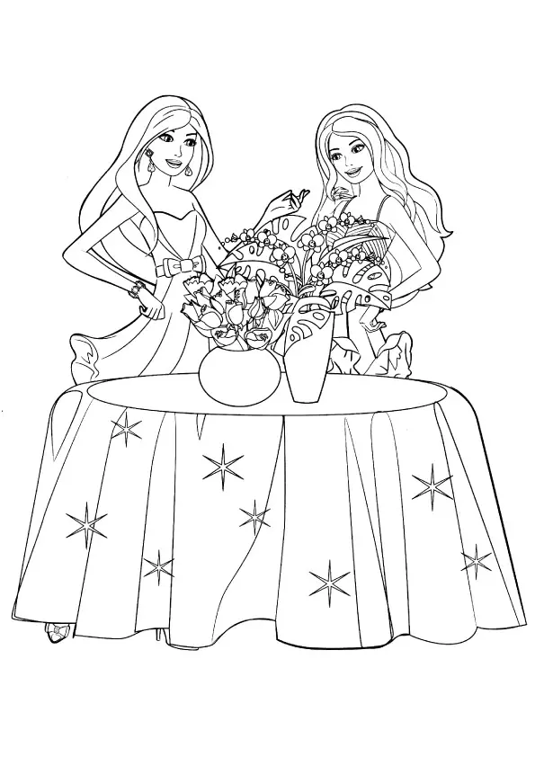 barbie-with-flower-vase
