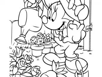 25 Cute Minnie Mouse Coloring Pages For Your Toddler
