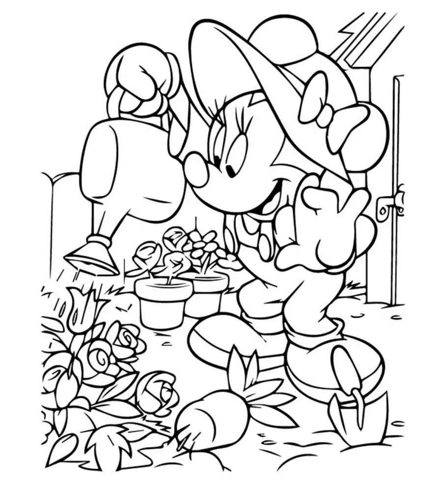 Minnie Mouse Coloring Page – childrencoloring.us