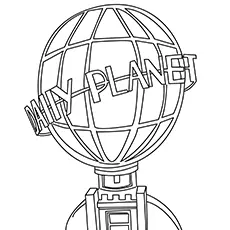 A daily planet coloring page