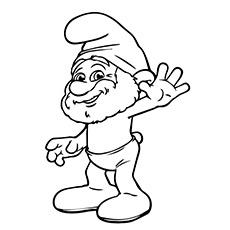 Papa smurf coloring page