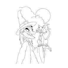 Top 25 Free Printable Halloween Cat Coloring Pages Online