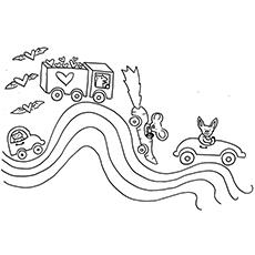 free coloring pages road