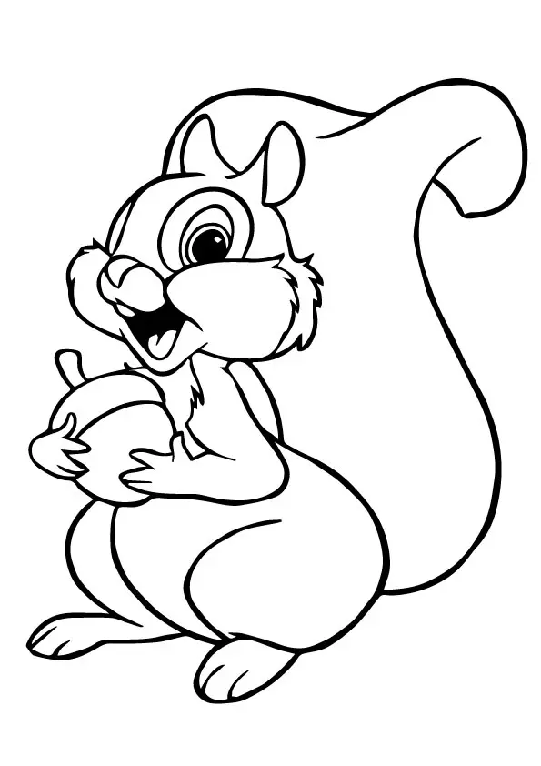 A-squirrel-coloring-page-Disney-Squirrel