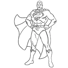 Superman smile coloring pages