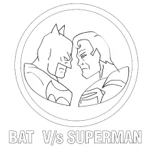 Batman vs Superman coloring pages