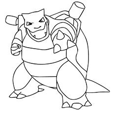 pokemon mega blastoise coloring pages