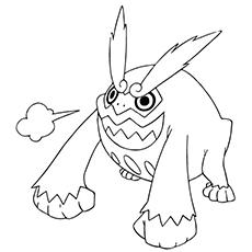 Darmanitan Pokemon coloring page