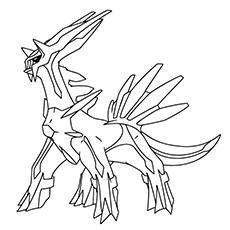 legendary pokemon coloring pages palkia dialga