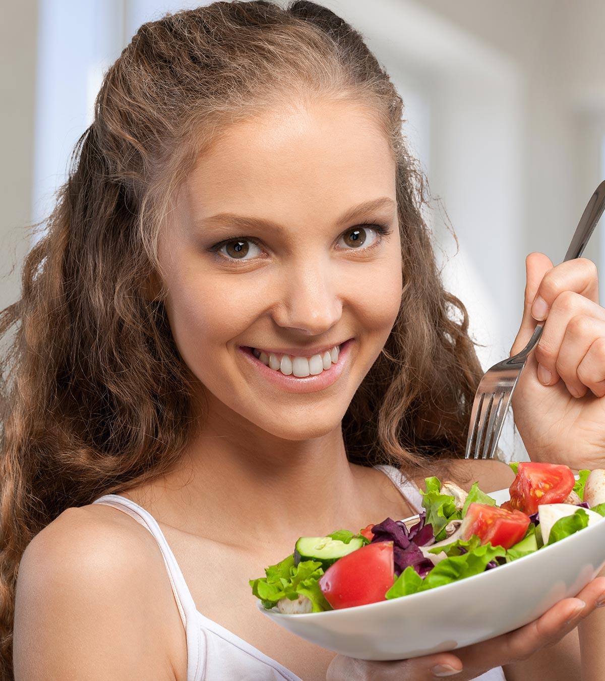 Babe Eating Her Skinny - Diet For Teenage Girls: 9 Easy Tips And 2 Simple Diet Plans