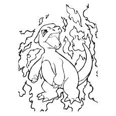 pokemon charmeleon printable coloring pages