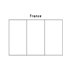 French Flag coloring page